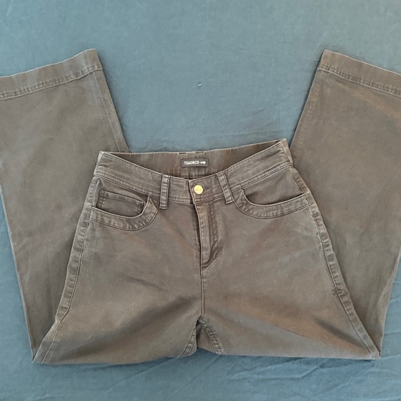 Toad & Co Earthworks Wide Leg Pant - grey/soot - size 2 - Picture 3 of 8